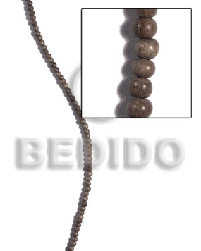 4mm camagong tiger ebony hardwood round beads - Round Wood Beads