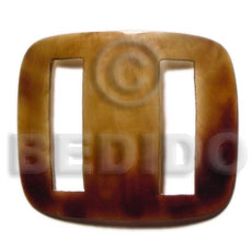 rectangular blacktab buckle 69mmx57mm - Sarong Shell Buckle