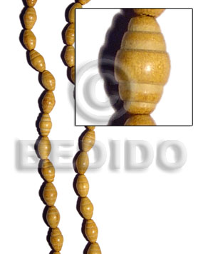 nangka beehouse 10mmx17mm - Saucer & Diamond Wood Beads