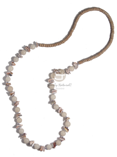 4-5mm coco pokalet natural Seeds Necklace