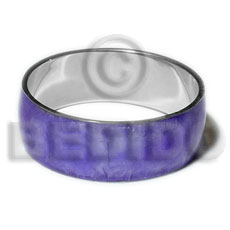 Laminated lilac capiz in Shell Bangles