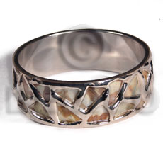 Mop skin in Shell Bangles