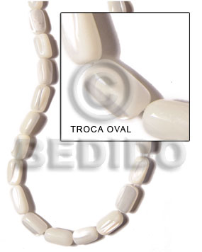 Troca oval 6x12mm Shell Beads