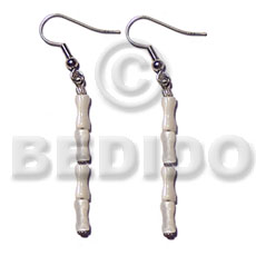 dangling troca bone - Shell Earrings