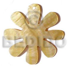 8 petals MOP flower 45mm - Shell Pendant