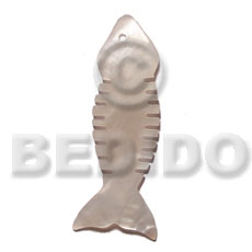 Hammershell fishbone 40mm Shell Pendant