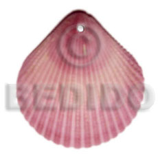 piktin clam dyed in pink - Shell Pendant