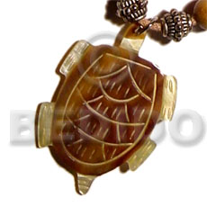 40mm mop turtle Shell Pendant