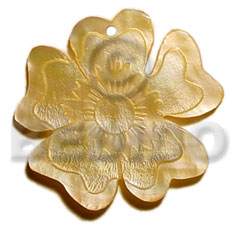 45mm MOP flower   design - Shell Pendant