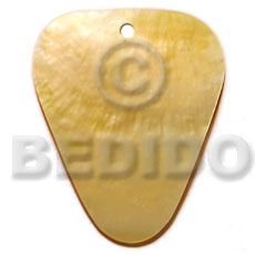 hand made 40mm inverted rounded edges triangle Shell Pendant