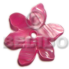 35mm kabibe colored flower Shell Pendant