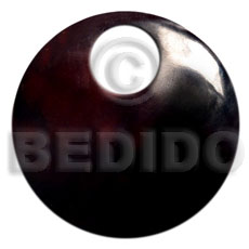 blacktab round 45mm  20mm inner hole - Shell Pendant