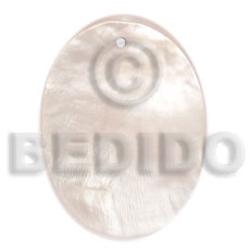 40mmx30mm hammershell oval Shell Pendant