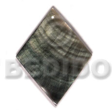 40mmx29mm blacklip diamond Shell Pendant