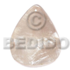 40mmx34mm hammershell rounded teardrop - Shell Pendant