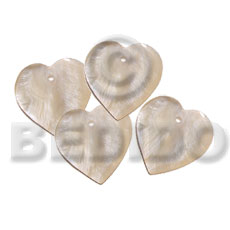 15mm heart hammershell Shell Pendants