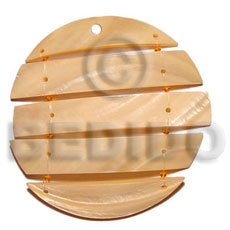 60mm segmented kabibe melon Shell Pendants