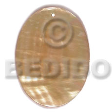 40mmx30mm mop oval Shell Pendants