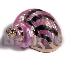 Pink turbo shell approx. Shell Pendants