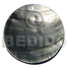 blacklip round 40mm - Simple Cuts Pendants