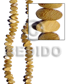 nangka slidecut wood beads 4mmx8mmx21mm - Slide Cut Wood Beads