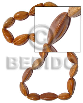 Pili nuts 10pcs. in Special Cuts Seed Beads