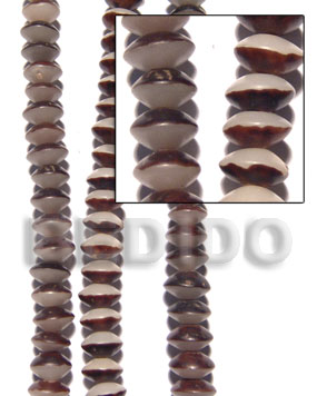buri saucer seeds  10mm /  natural  skin - Special Cuts Seed Beads