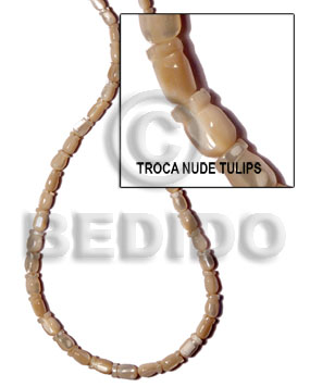 troca natural/nude tulip - Special Cuts Shell Beads