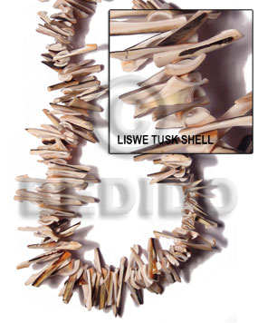 liswe tusk shell - Stick Tusk Shell Beads