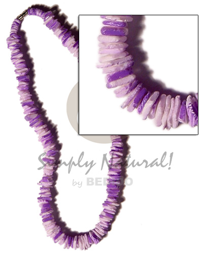 white rose  lavender splashing - Surfer Necklace
