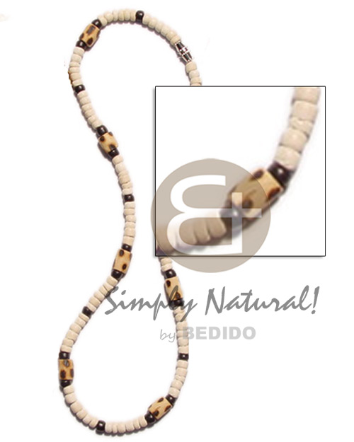 4-5mm coco pokalet bleach Surfer Necklace