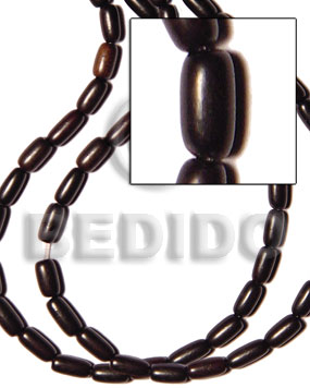 hand made Black camagong oval 5x10mm Teardrop & Oval Wood Beads