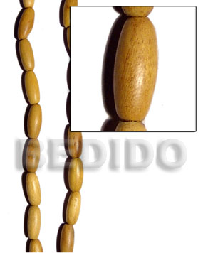 nangka oval  10mmx25mm - Teardrop & Oval Wood Beads