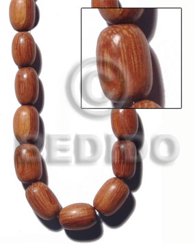 oval "bayong" 10x15mm / 29 pcs. per 16 in. str. - Teardrop & Oval Wood Beads