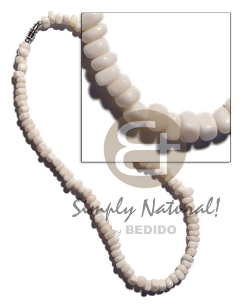 White carabao bone nuggets Teens Necklace