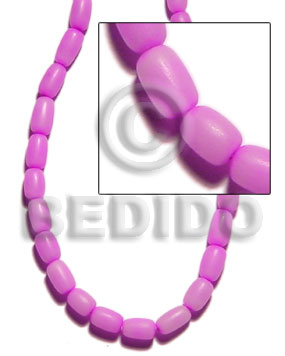 buri tube out skin - lilac - Tube Seeds Beads