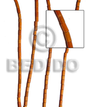 Redwood heishe 2x5mm Tube & Heishe Wood Beads