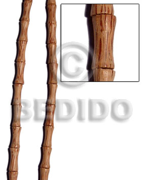 palmwood bone design 10mmx20mm - Tube & Heishe Wood Beads