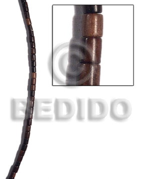 5mm camagong tiger ebony hardwood Tube & Heishe Wood Beads