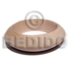 Wholesale Raw Natural Wooden Blank Bangle Casing Only Saucer Nat. Wood Bangle / Ht= 32Mm / 70Mm Inner Diameter / 17Mm Thickness - Unfinished Plain Wooden Bangles