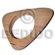Wholesale Raw Natural Wooden Blank Bangle / Geometrics/ Casing Only /Inner Diameter 65Mm / Size= 140Mm By 105Mm / Ht = 18Mm - Unfinished Plain Wooden Bangles
