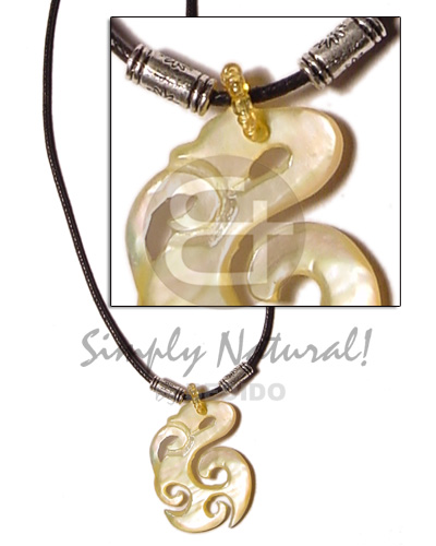 Celtic mop in wax cord Unisex Necklace