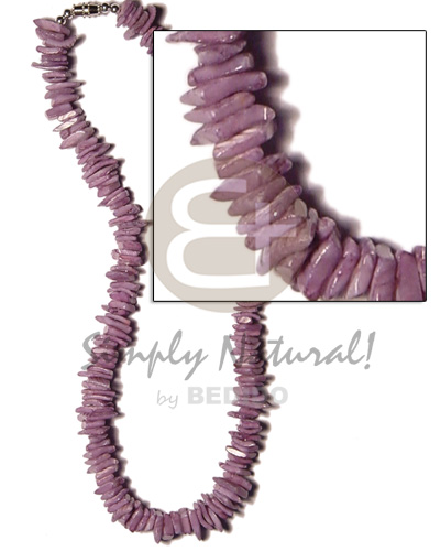 white rose dyed lilac - Womens Necklace