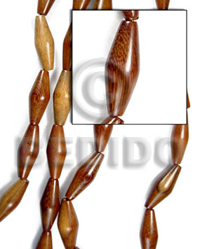 football bayong  10x30mm - Wood Beads
