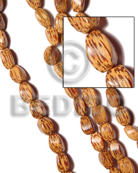 palmwood twist 10x15 - Wood Beads