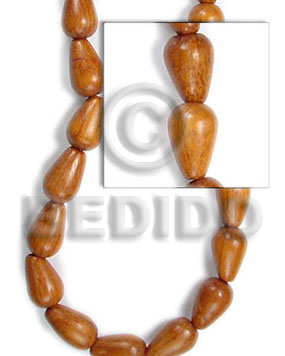 hand made Teardrop bayong 10x15mm Wood Beads