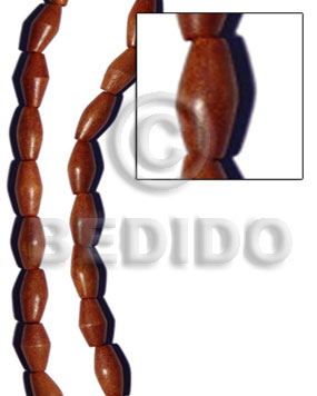 Bayong football 10x20mm Wood Beads