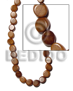 Bayong slice melon 13mmx18mmx8mm Wood Beads