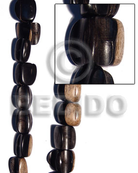 tiger camagong crazy cut 20mmx15mm - Wood Beads