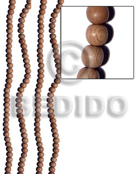 6mm round rosewood beads - Wood Beads